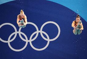 (PARIS2024)FRANCE-SAINT DENIS-DIVING-WOMEN'S SYNCHRONISED 3M SPRINGBOARD FINAL