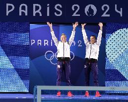 (PARIS2024)FRANCE-SAINT DENIS-DIVING-WOMEN'S SYNCHRONISED 3M SPRINGBOARD FINAL