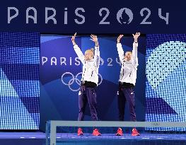 (PARIS2024)FRANCE-SAINT DENIS-DIVING-WOMEN'S SYNCHRONISED 3M SPRINGBOARD FINAL