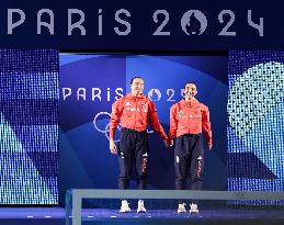 (PARIS2024)FRANCE-SAINT DENIS-DIVING-WOMEN'S SYNCHRONISED 3M SPRINGBOARD FINAL