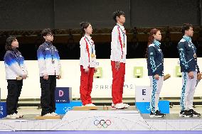 (PARIS2024)FRANCE-CHATEAUROUX-SHOOTING-10M AIR RIFLE MIXED TEAM-AWARDING CEREMONY