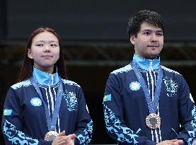 (PARIS2024)FRANCE-CHATEAUROUX-SHOOTING-10M AIR RIFLE MIXED TEAM-AWARDING CEREMONY