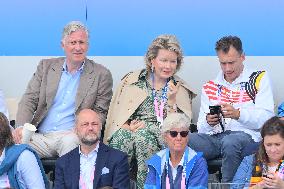 Paris 2024 - Belgian Royals At Hockey Belgium v Ireland