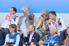 Paris 2024 - Belgian Royals At Hockey Belgium v Ireland