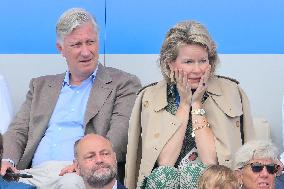 Paris 2024 - Belgian Royals At Hockey Belgium v Ireland