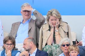 Paris 2024 - Belgian Royals At Hockey Belgium v Ireland