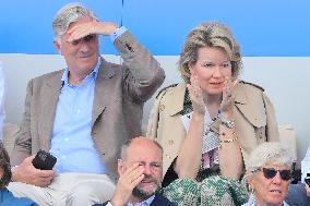 Paris 2024 - Belgian Royals At Hockey Belgium v Ireland