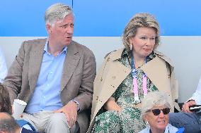 Paris 2024 - Belgian Royals At Hockey Belgium v Ireland