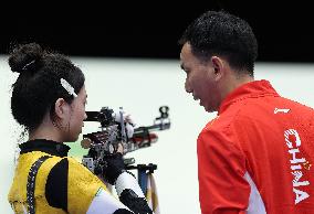 Paris 2024 - Lihao Sheng And Yuting Huang Win 10M Air Rifle Mixed Team Gold Medal