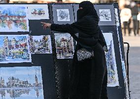 Crowd Of Middle Eastern Tourists In UNESCO Krakow