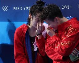 Paris 2024 - Gold Medalists In Women's Synchronised 3M Springboard Final Of Diving