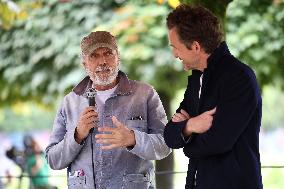 Paris 2024 - Olympic Chaudron Public Presentation At Tuileries Garden