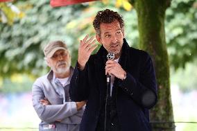 Paris 2024 - Olympic Chaudron Public Presentation At Tuileries Garden