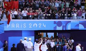 (PARIS2024)FRANCE-SAINT DENIS-DIVING-WOMEN'S SYNCHRONISED 3M SPRINGBOARD FINAL