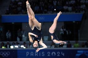 (PARIS2024)FRANCE-SAINT DENIS-DIVING-WOMEN'S SYNCHRONISED 3M SPRINGBOARD FINAL