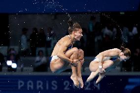 (PARIS2024)FRANCE-SAINT DENIS-DIVING-WOMEN'S SYNCHRONISED 3M SPRINGBOARD FINAL