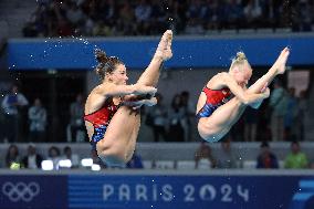 (PARIS2024)FRANCE-SAINT DENIS-DIVING-WOMEN'S SYNCHRONISED 3M SPRINGBOARD FINAL