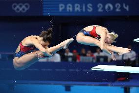 (PARIS2024)FRANCE-SAINT DENIS-DIVING-WOMEN'S SYNCHRONISED 3M SPRINGBOARD FINAL