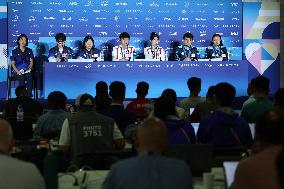 (PARIS2024)FRANCE-CHATEAUROUX-SHOOTING-10M AIR RIFLE MIXED TEAM-PRESS CONFERENCE