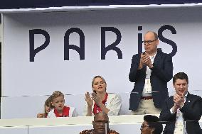 Paris 2024 - Monaco Royals At Rugby Sevens Semi-Final France v South Africa