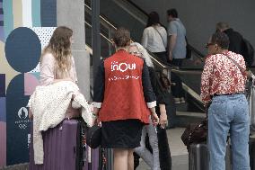 Paris 2024 - Chaos In The Train Stations And In The Streets Of Paris