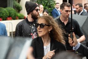 Celine Dion Leaves Her Hotel - Paris