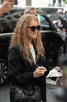 Celine Dion Leaves Her Hotel - Paris