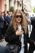 Celine Dion Leaves Her Hotel - Paris