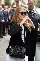 Celine Dion Leaves Her Hotel - Paris