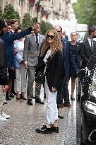 Celine Dion Leaves Her Hotel - Paris