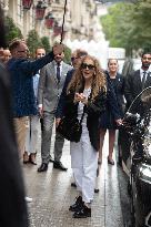 Celine Dion Leaves Her Hotel - Paris