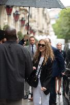 Celine Dion Leaves Her Hotel - Paris