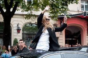 Celine Dion Leaves Her Hotel - Paris