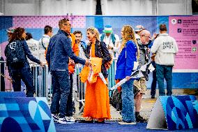 Paris 2024 - Royals Visit The Cycling Race, Individual Time Trial Women