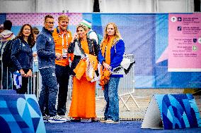 Paris 2024 - Royals Visit The Cycling Race, Individual Time Trial Women