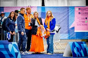 Paris 2024 - Royals Visit The Cycling Race, Individual Time Trial Women