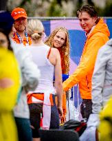 Paris 2024 - Royals Visit The Cycling Race, Individual Time Trial Women