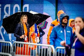 Paris 2024 - Royals Visit The Cycling Race, Individual Time Trial Women