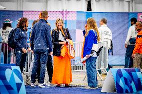 Paris 2024 - Royals Visit The Cycling Race, Individual Time Trial Women