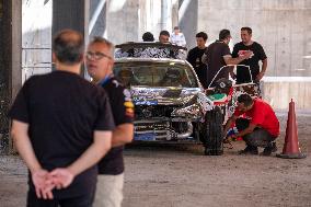 Iran-EDGE Car Part Drift In Tehran