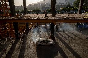 Iran-EDGE Car Part Drift In Tehran