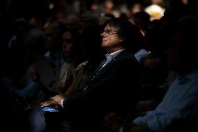 Puigdemont Announces His Return To Spain For The Investiture Debate During An Event In Els Banys I Palada, In Southern France: "