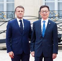 FRANCE-CHINA-HAN ZHENG-FRENCH PRESIDENT-MEETING