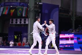 (PARIS2024)FRANCE-PARIS-MEN-FENCING-SABRE INDIVIDUAL