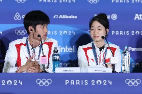 (PARIS2024)FRANCE-CHATEAUROUX-SHOOTING-10M AIR RIFLE MIXED TEAM-PRESS CONFERENCE