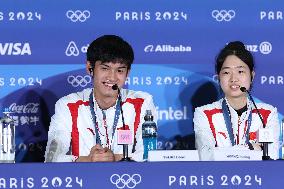 (PARIS2024)FRANCE-CHATEAUROUX-SHOOTING-10M AIR RIFLE MIXED TEAM-PRESS CONFERENCE