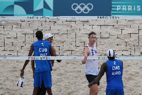 (PARIS2024)FRANCE-PARIS-BEACH VOLLEYBALL-MEN'S PRELIMINARY