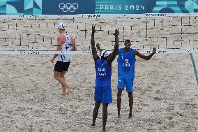 (PARIS2024)FRANCE-PARIS-BEACH VOLLEYBALL-MEN'S PRELIMINARY