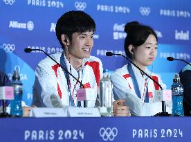 (PARIS2024)FRANCE-CHATEAUROUX-SHOOTING-10M AIR RIFLE MIXED TEAM-PRESS CONFERENCE