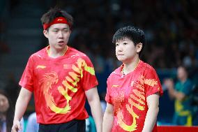 (PARIS2024) FRANCE-PARIS-OLY-TABLE TENNIS-MIXED DOUBLES